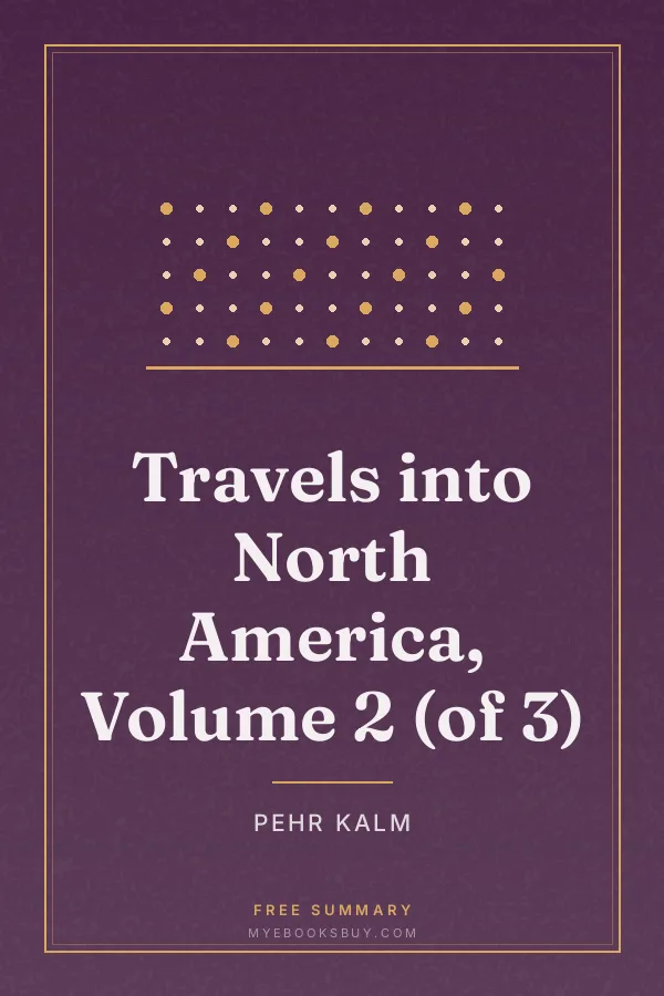 Cover of Travels into North America, Volume 2 (of 3)