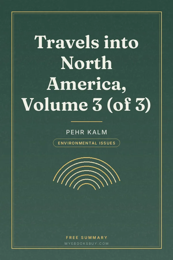 Cover of Travels into North America, Volume 3 (of 3)