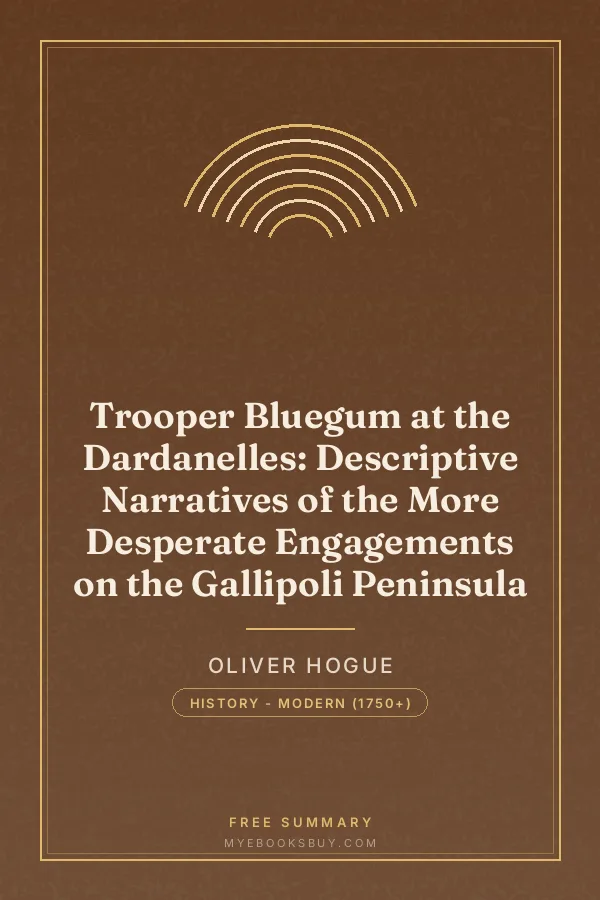 Cover of Trooper Bluegum at the Dardanelles: Descriptive Narratives of the More Desperate Engagements on the Gallipoli Peninsula