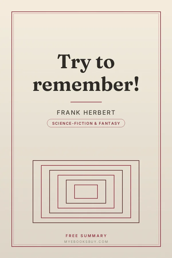 Cover of Try to remember!