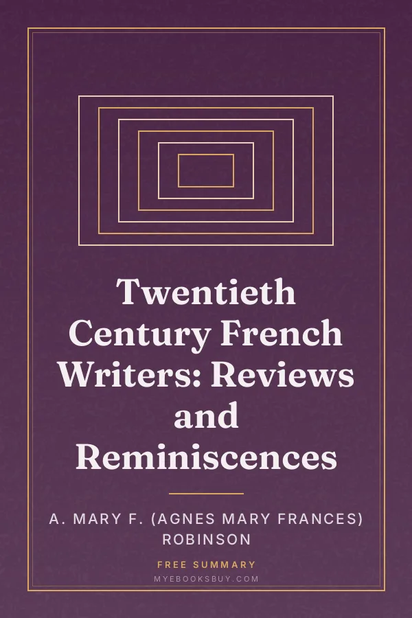 Cover of Twentieth Century French Writers: Reviews and Reminiscences
