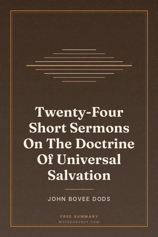 Cover of Twenty-Four Short Sermons On The Doctrine Of Universal Salvation