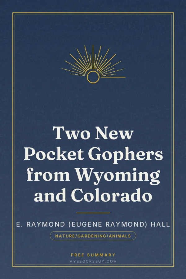 Cover of Two New Pocket Gophers from Wyoming and Colorado