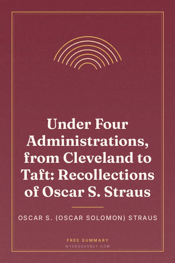 Cover of Under Four Administrations, from Cleveland to Taft: Recollections of Oscar S. Straus