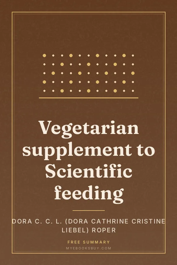 Cover of Vegetarian supplement to Scientific feeding