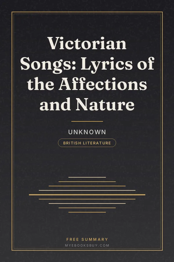Cover of Victorian Songs: Lyrics of the Affections and Nature