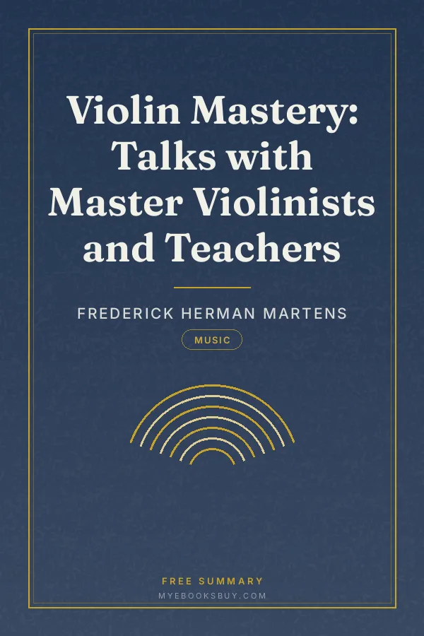 Cover of Violin Mastery: Talks with Master Violinists and Teachers