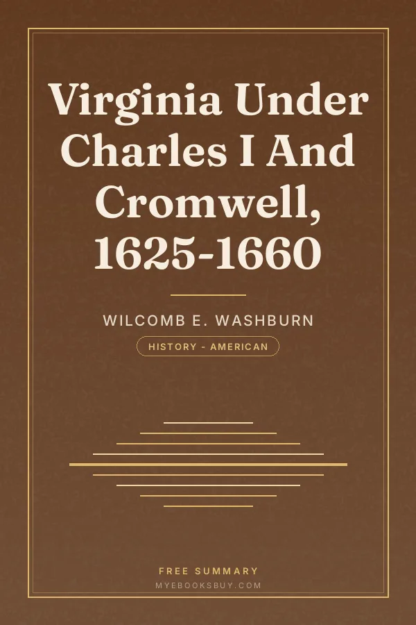 Cover of Virginia Under Charles I And Cromwell, 1625-1660
