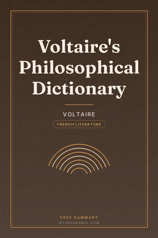 Cover of Voltaire's Philosophical Dictionary
