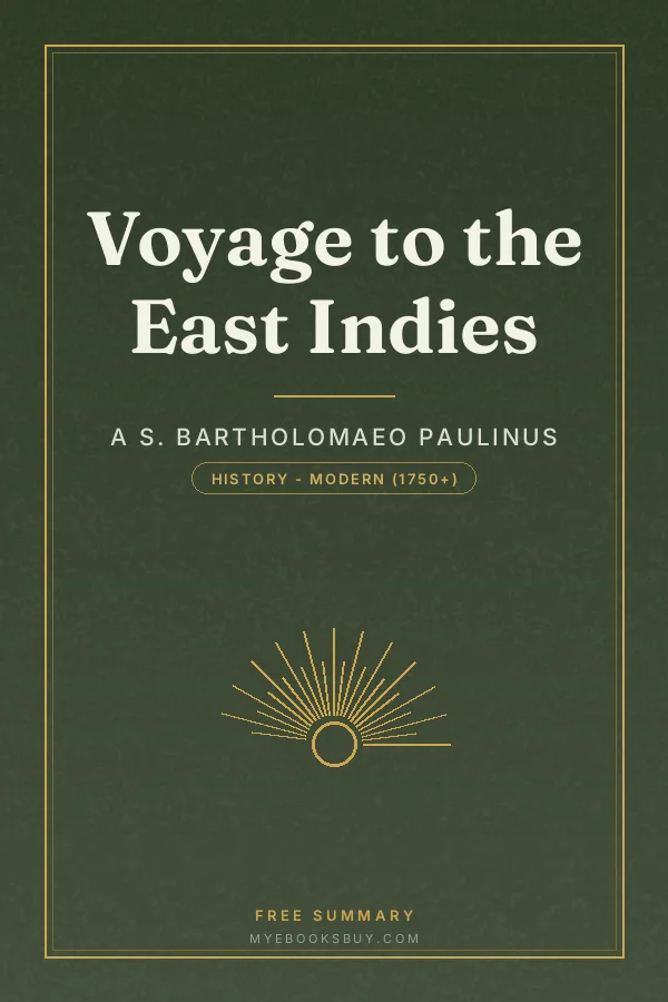 Cover of Voyage to the East Indies