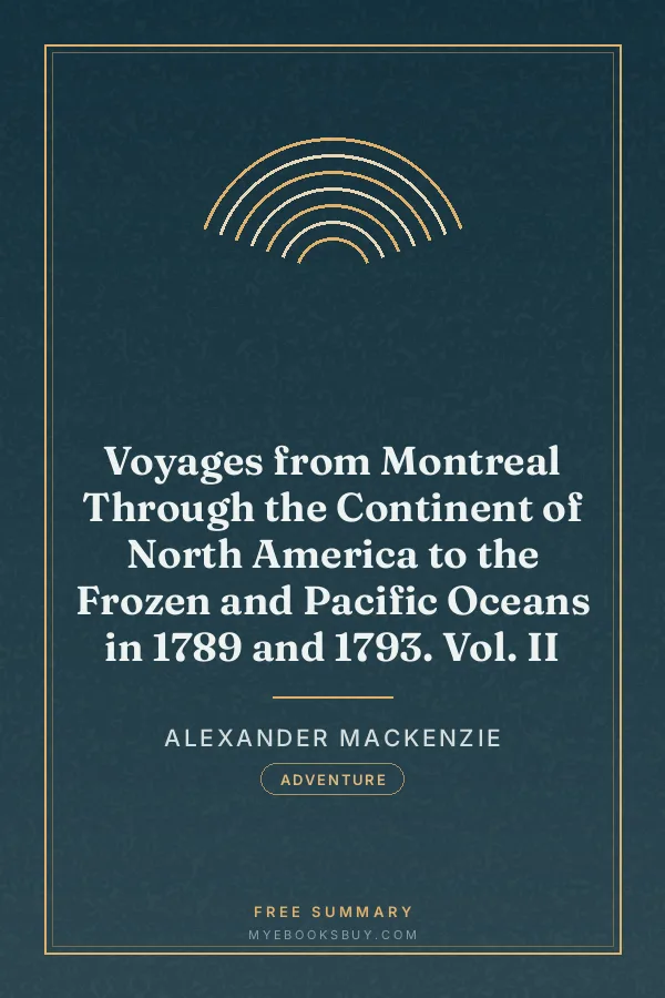 Cover of Voyages from Montreal Through the Continent of North America to the Frozen and Pacific Oceans in 1789 and 1793. Vol. II