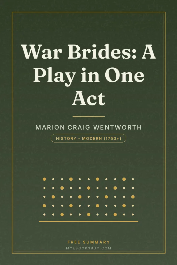 Cover of War Brides: A Play in One Act