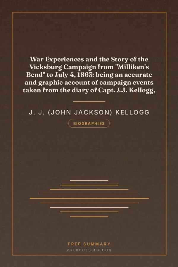 Cover of War Experiences and the Story of the Vicksburg Campaign from "Milliken's Bend" to July 4, 1863: being an accurate and graphic account of campaign events taken from the diary of Capt. J.J. Kellogg, of Co. B 113th Illinois volunteer infantry