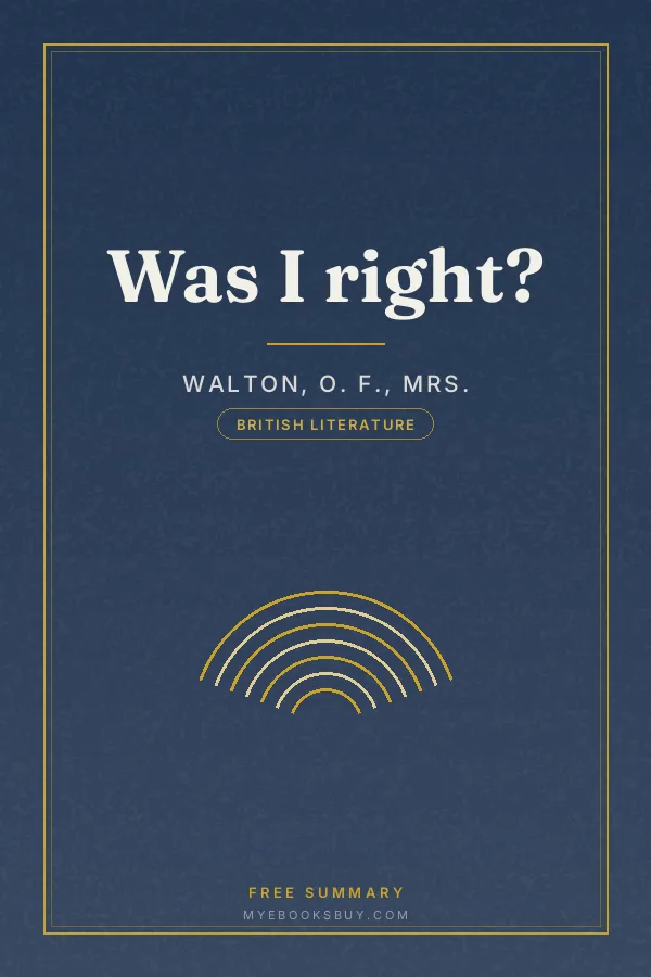 Cover of Was I right?