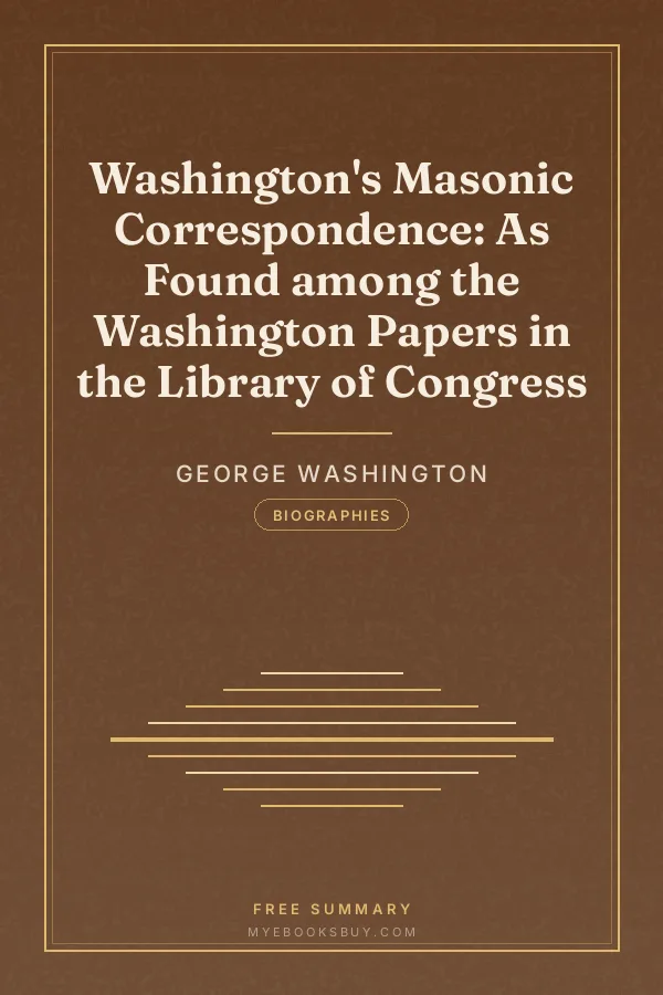 Cover of Washington's Masonic Correspondence: As Found among the Washington Papers in the Library of Congress