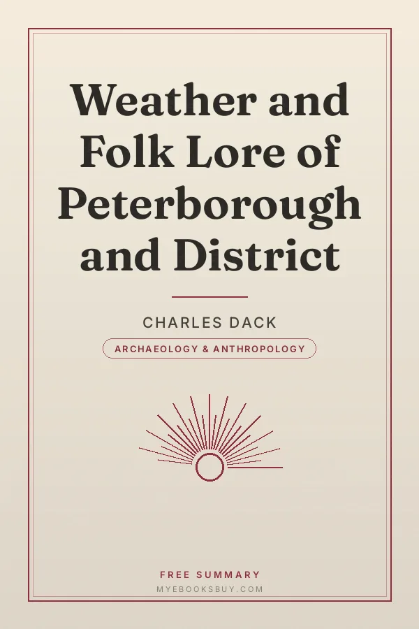 Cover of Weather and Folk Lore of Peterborough and District