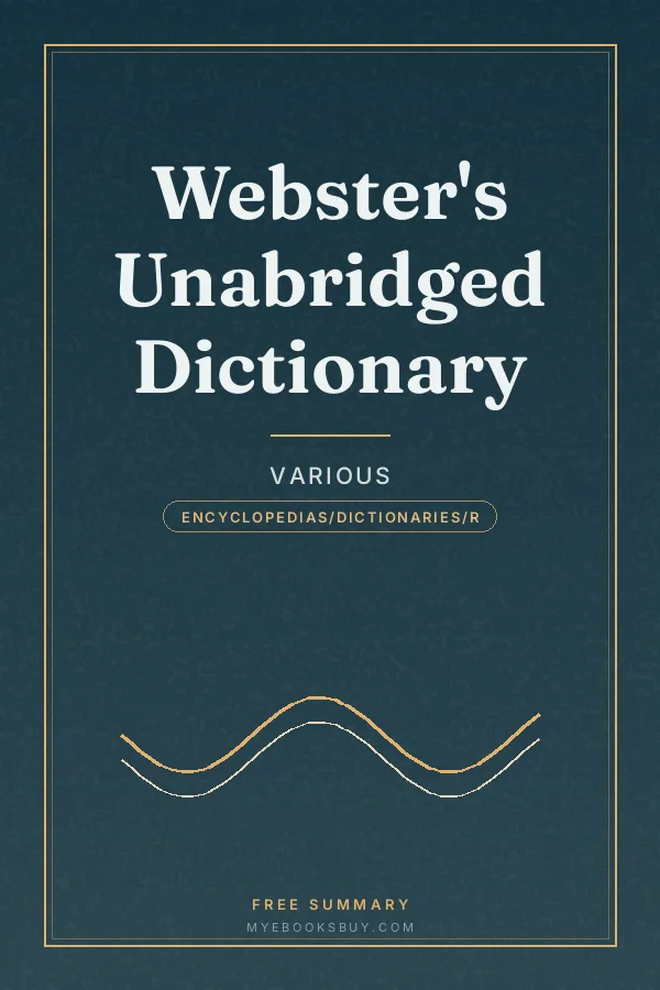 Cover of Webster's Unabridged Dictionary