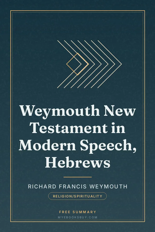Cover of Weymouth New Testament in Modern Speech, Hebrews