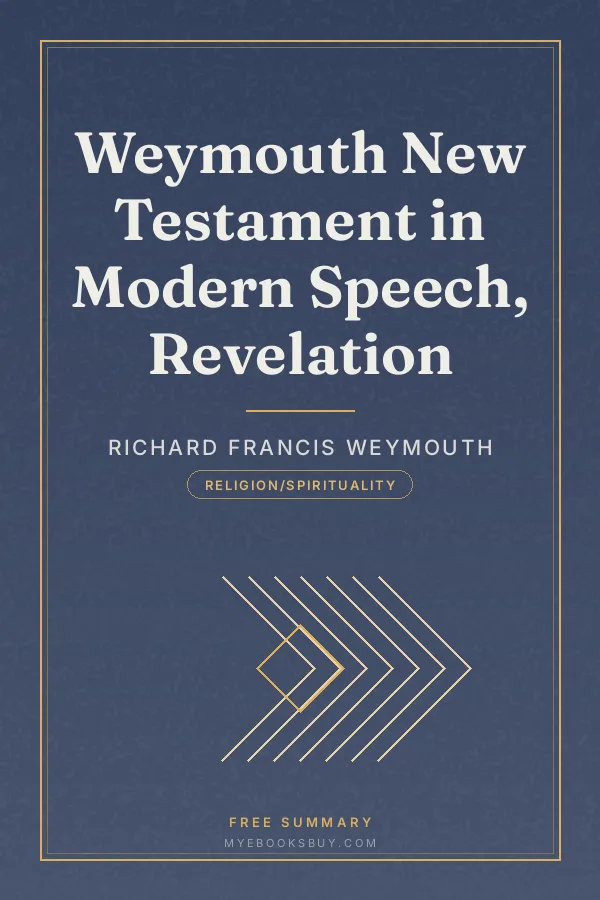 Cover of Weymouth New Testament in Modern Speech, Revelation