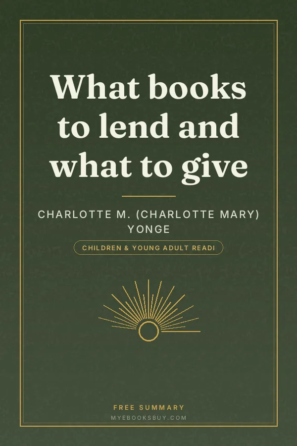 Cover of What books to lend and what to give