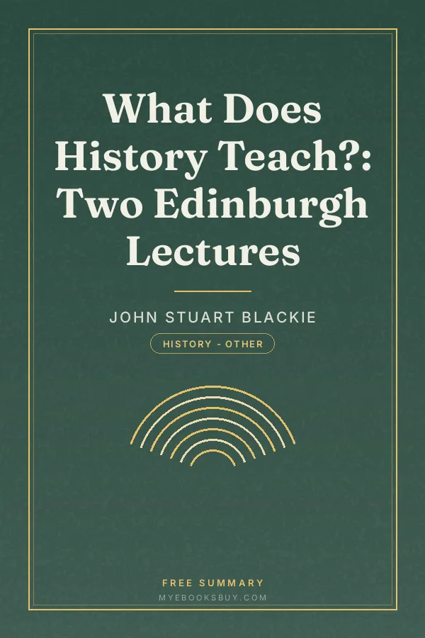 Cover of What Does History Teach?: Two Edinburgh Lectures