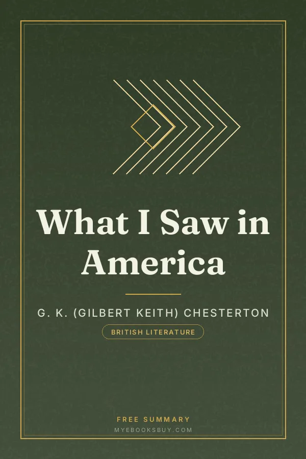 Cover of What I Saw in America