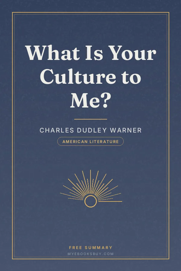 Cover of What Is Your Culture to Me?