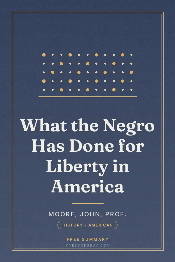 Cover of What the Negro Has Done for Liberty in America