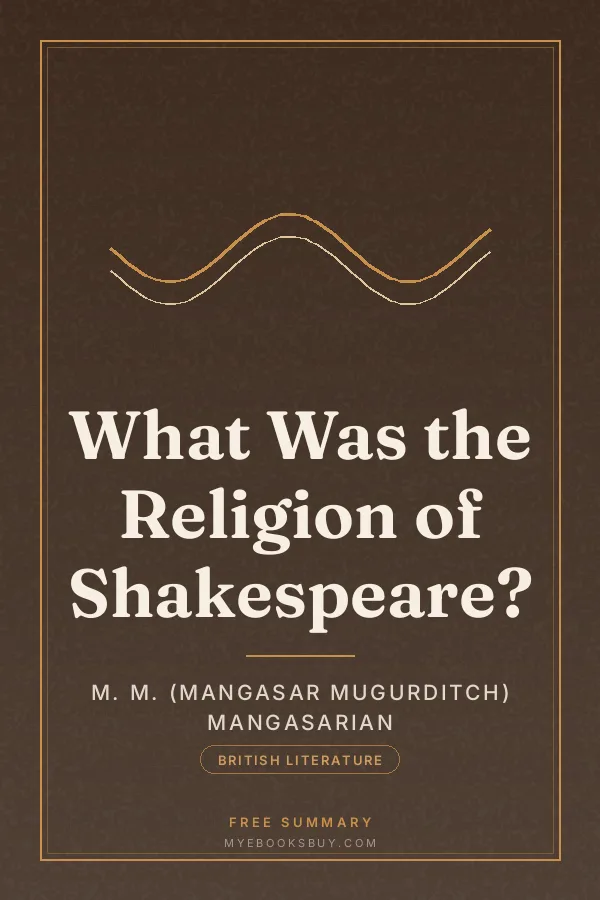 Cover of What Was the Religion of Shakespeare?