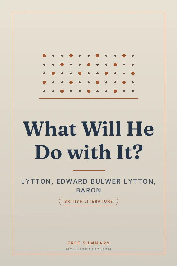 Cover of What Will He Do with It?