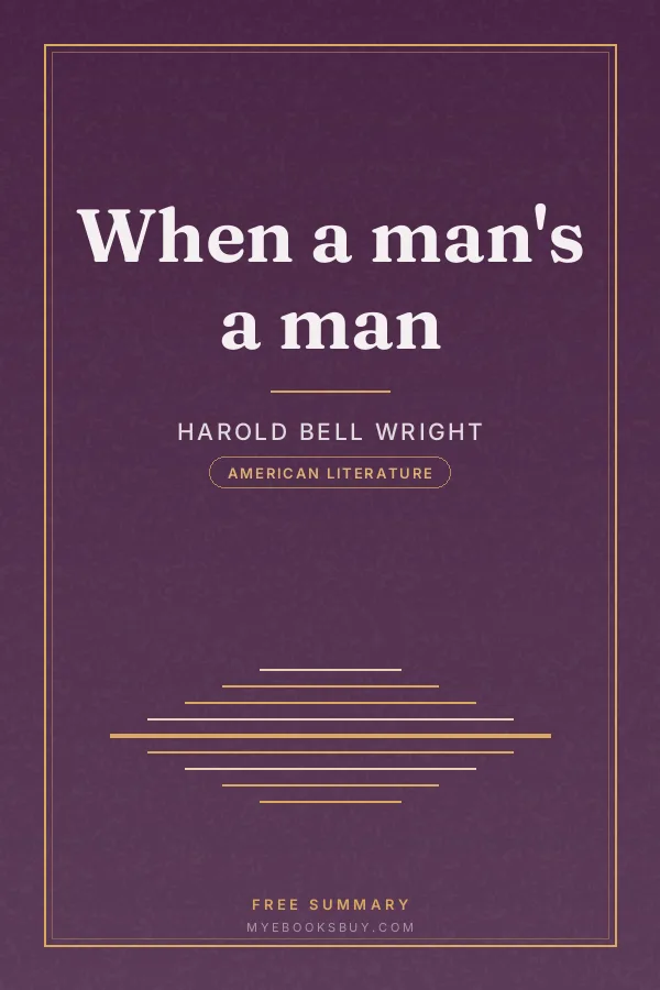 Cover of When a man's a man