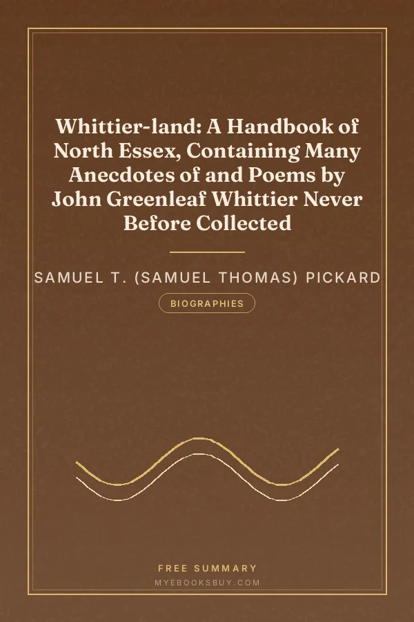 Cover of Whittier-land: A Handbook of North Essex, Containing Many Anecdotes of and Poems by John Greenleaf Whittier Never Before Collected