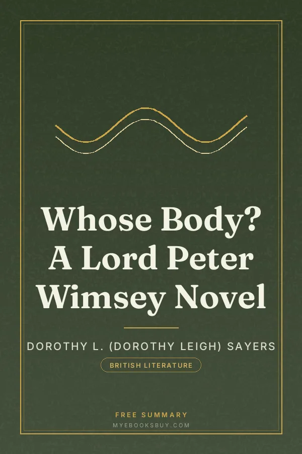 Cover of Whose Body? A Lord Peter Wimsey Novel