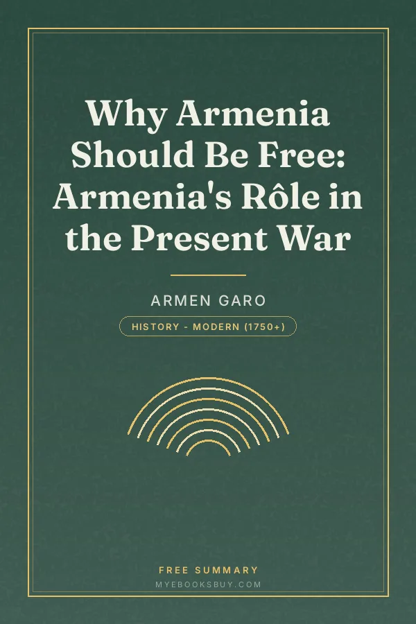Cover of Why Armenia Should Be Free: Armenia's Rôle in the Present War
