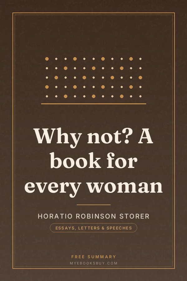 Cover of Why not? A book for every woman