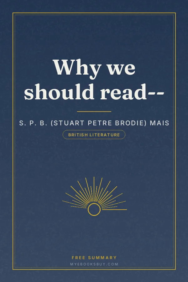 Cover of Why we should read--