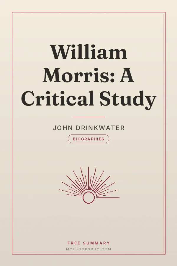 Cover of William Morris: A Critical Study