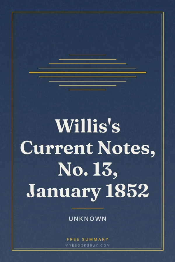 Cover of Willis's Current Notes, No. 13, January 1852