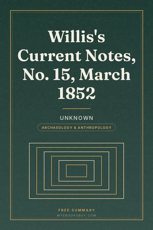 Cover of Willis's Current Notes, No. 15, March 1852