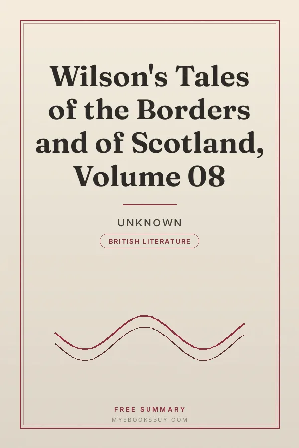 Cover of Wilson's Tales of the Borders and of Scotland, Volume 08