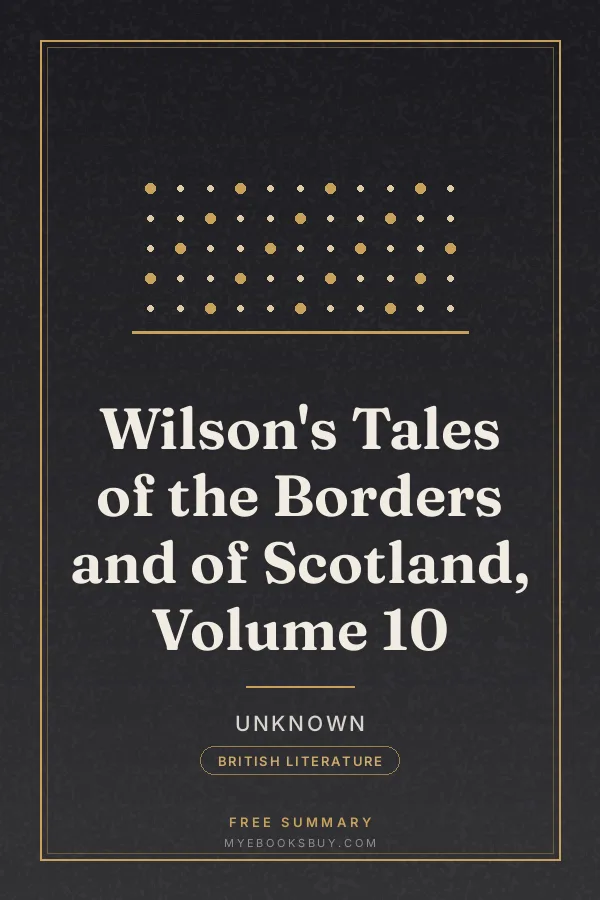 Cover of Wilson's Tales of the Borders and of Scotland, Volume 10