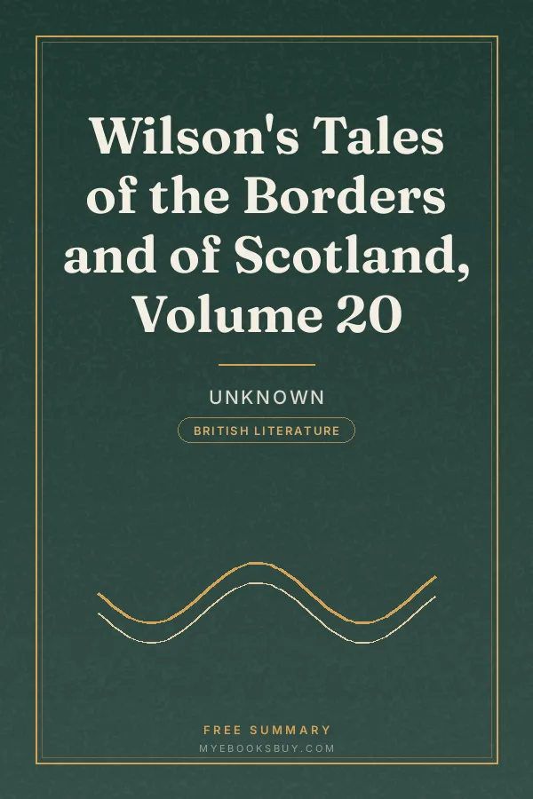 Cover of Wilson's Tales of the Borders and of Scotland, Volume 20