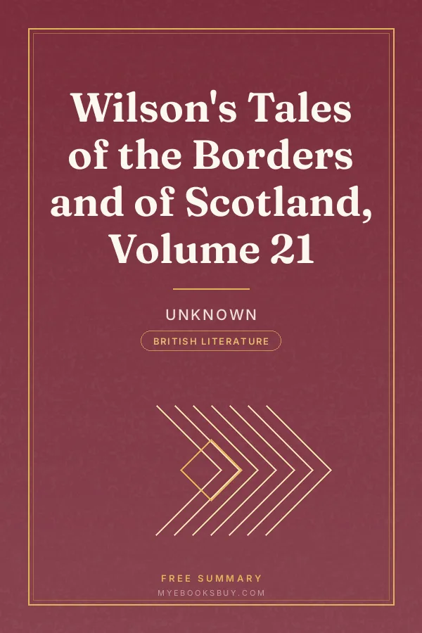 Cover of Wilson's Tales of the Borders and of Scotland, Volume 21