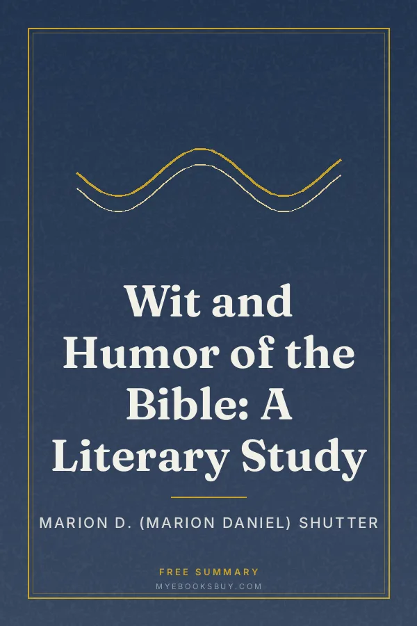Cover of Wit and Humor of the Bible: A Literary Study