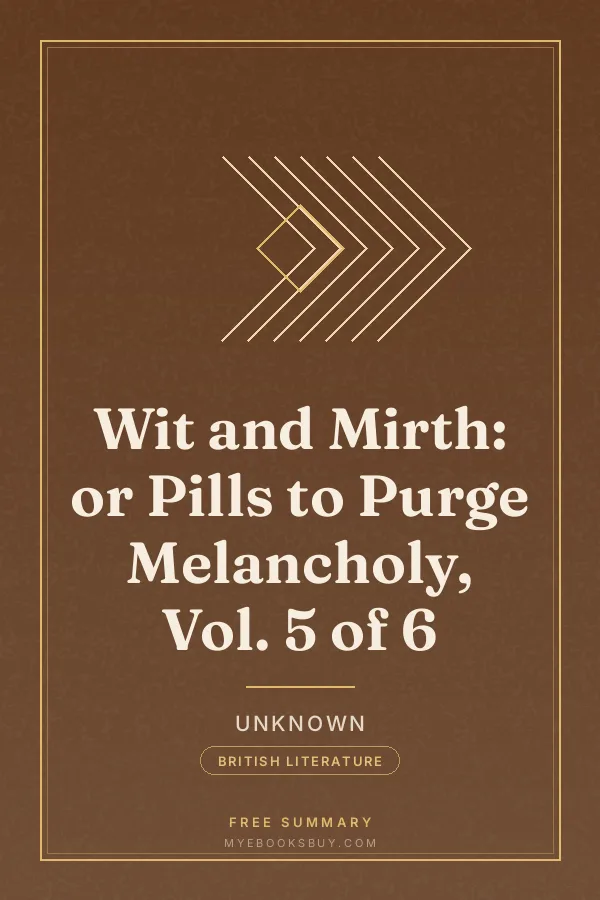 Cover of Wit and Mirth: or Pills to Purge Melancholy, Vol. 5 of 6