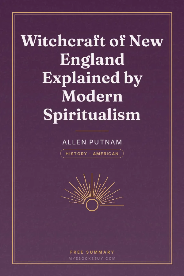 Cover of Witchcraft of New England Explained by Modern Spiritualism