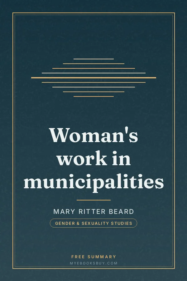 Cover of Woman's work in municipalities