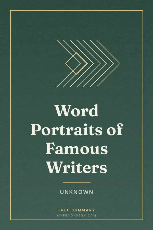 Cover of Word Portraits of Famous Writers