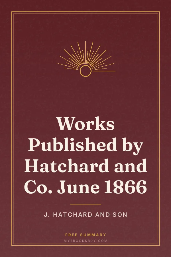 Cover of Works Published by Hatchard and Co. June 1866