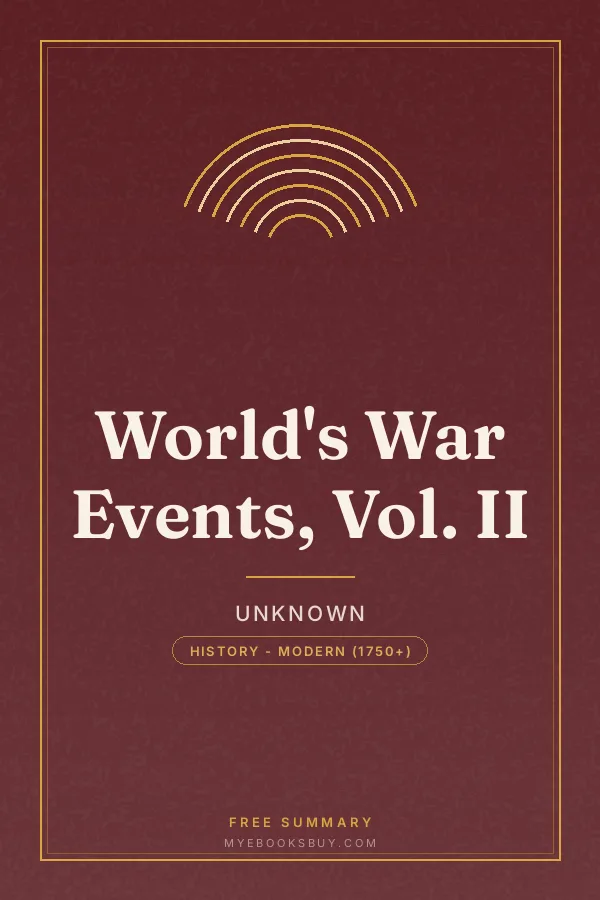 Cover of World's War Events, Vol. II